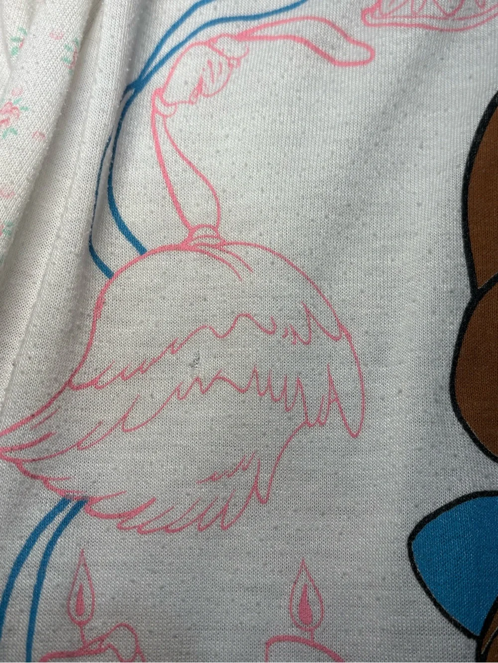 Vintage Disney Beauty and the Beast Nightgown/Nightshirt Size 10, 1990s Belle - Picture 3 of 8